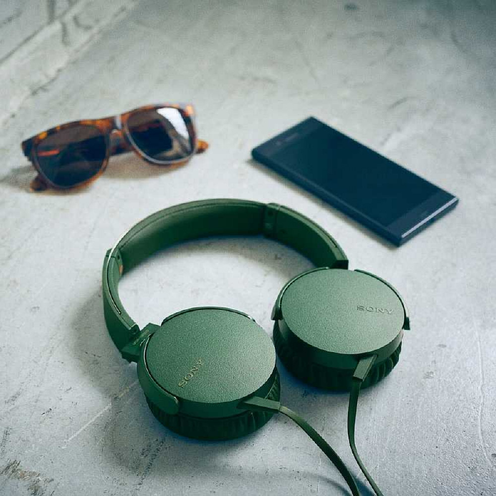 Наушники Sony MDR-XB550APGC(E), зелёный