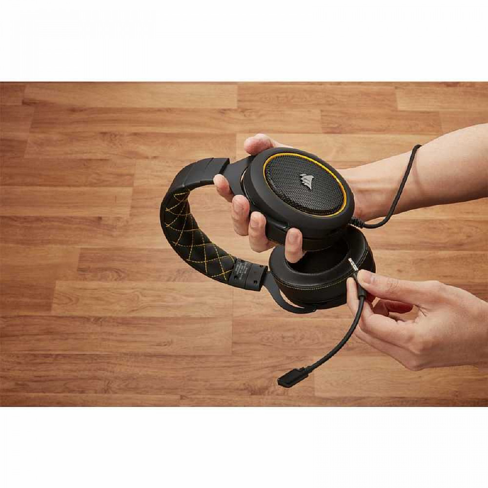 Наушники Corsair HS60 Pro Surround Gaming Headset, жёлтый