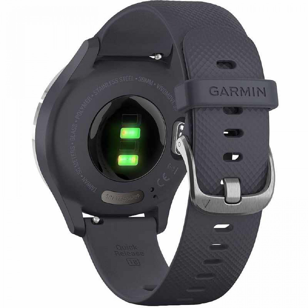 Смарт-часы Garmin Vivomove 3S Silver/Blue (010-02238-20)