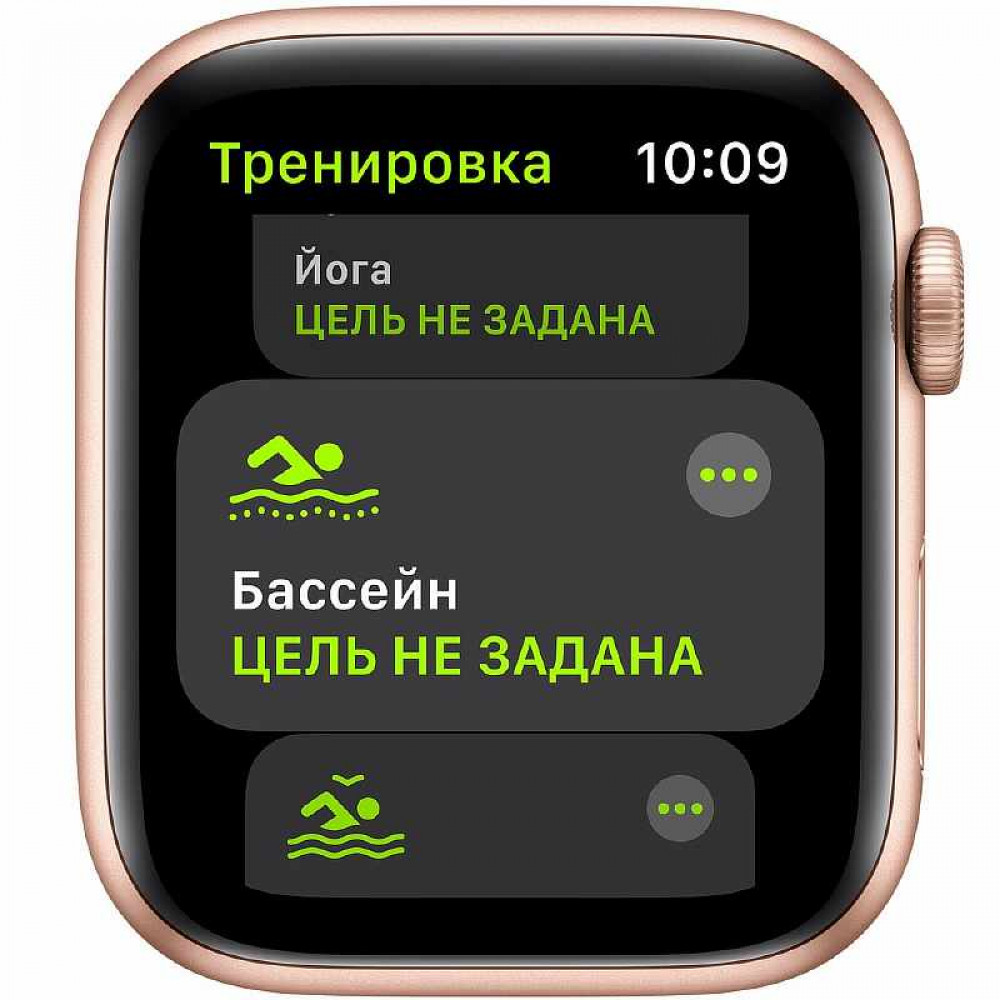 Смарт-часы Apple Watch SE 40 мм золотой, спортивный ремешок