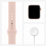 Смарт-часы Apple Watch SE 40 мм золотой, спортивный ремешок