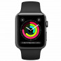 Смарт-часы Apple Watch Series 3 38 мм серый космос, спортивный ремешок
