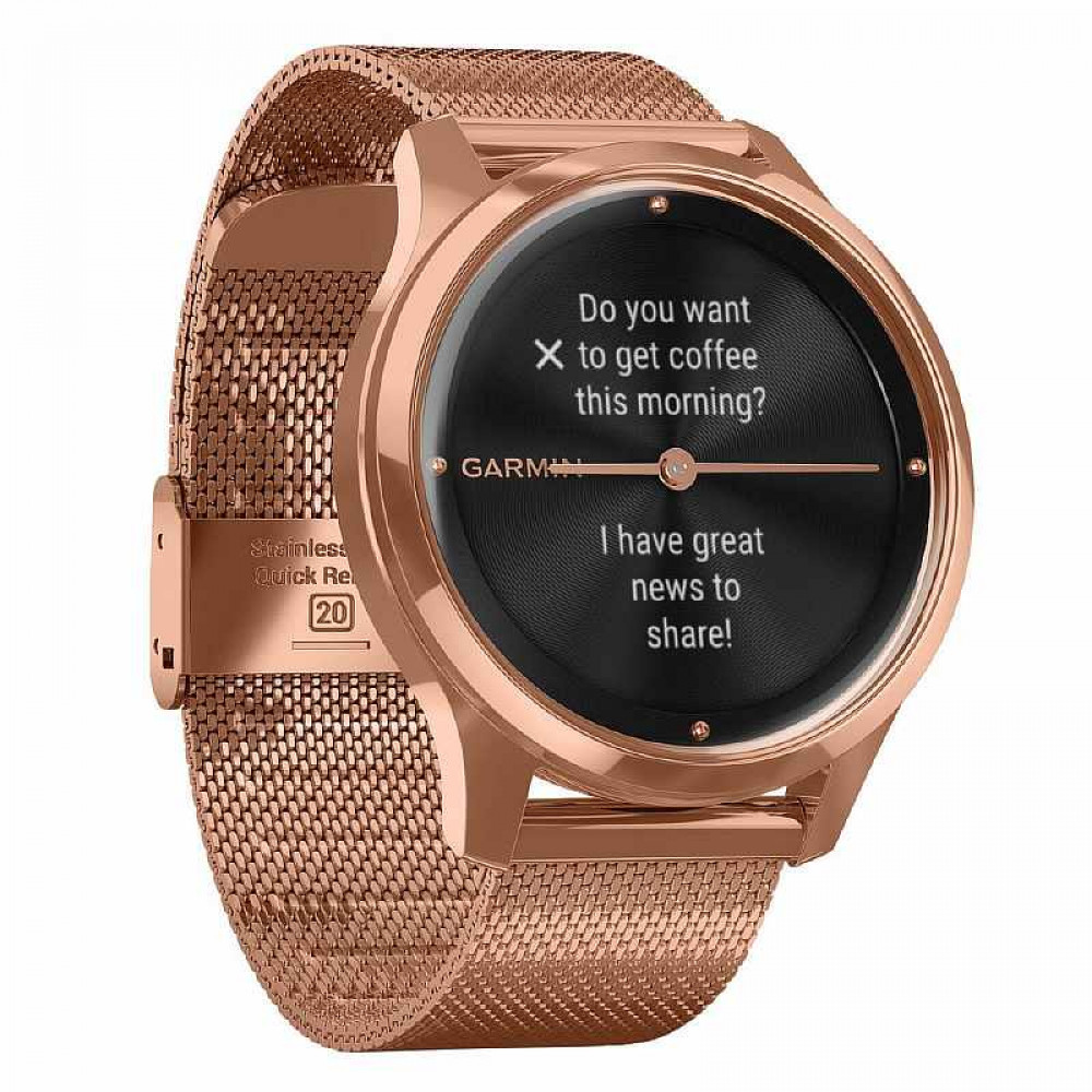 Смарт-часы Garmin Vivomove LUXE Rose Gold (010-02241-24)