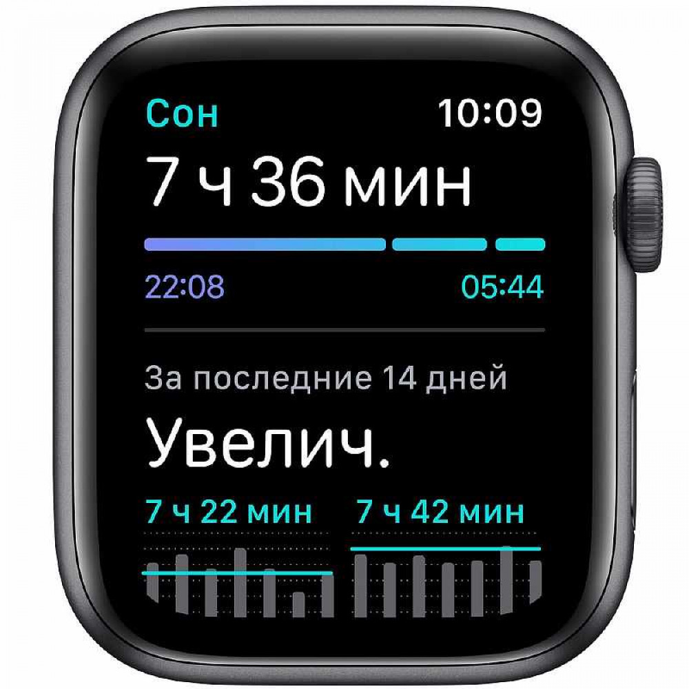 Смарт-часы Apple Watch SE 40 мм серый космос, спортивный ремешок