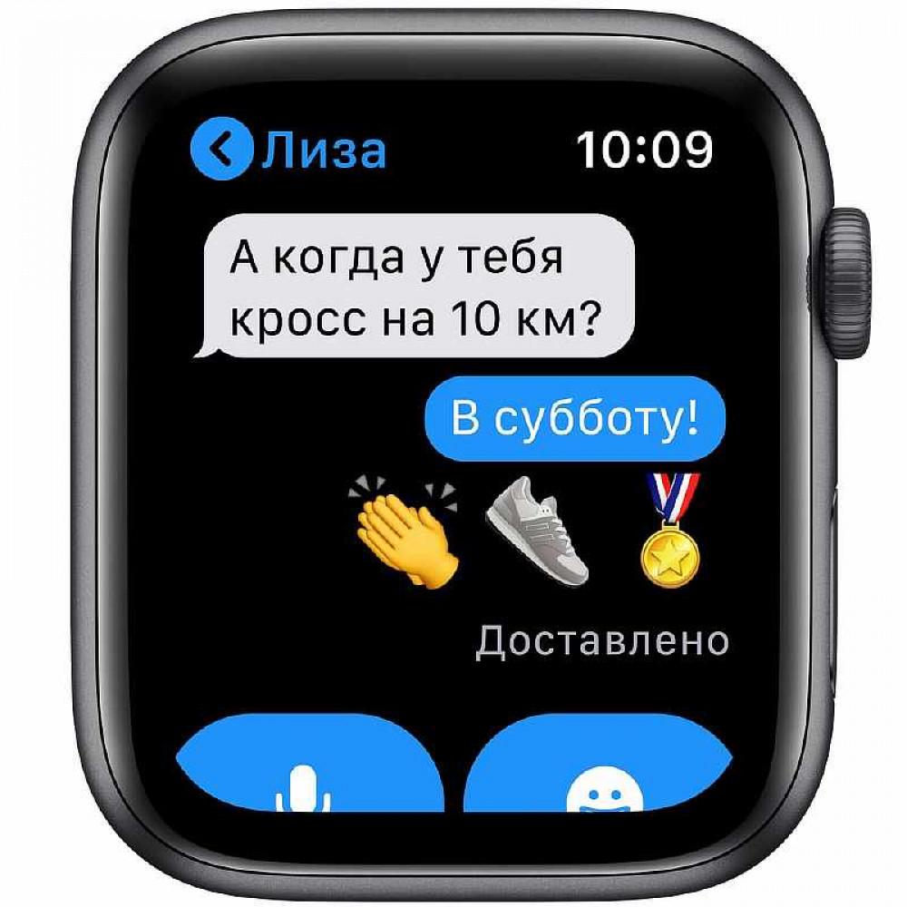 Смарт-часы Apple Watch SE 40 мм серый космос, спортивный ремешок