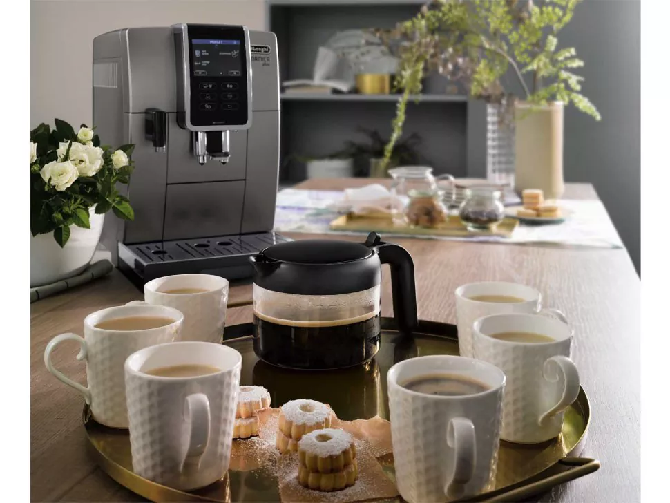 Выбор объема напитка DeLonghi Dinamica ECAM 370.95 T